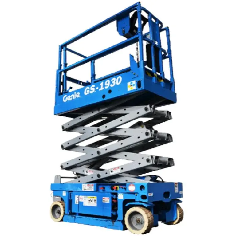 Arriendo de Alzahombre Tijera 8 mts Genie modelo GS-1930 en SK Rental con cobertura nacional.